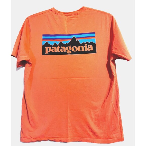 Patagonia Other - Patagonia Unisex Orange Regular Fit Cotton Short Sleeved Tee SIZE Medium